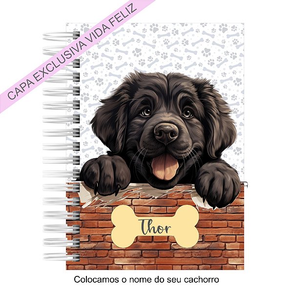 Caderneta Pet Cachorro Newfoundland