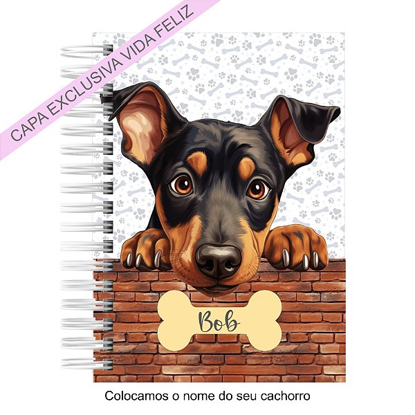 Caderneta Pet Cachorro Doberman Pinscher