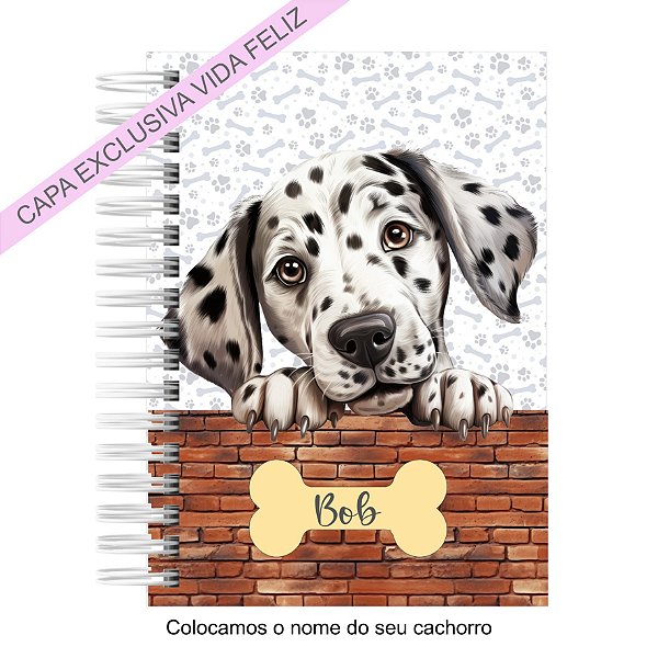 Caderneta Pet Cachorro Dalmatian / Dalmata