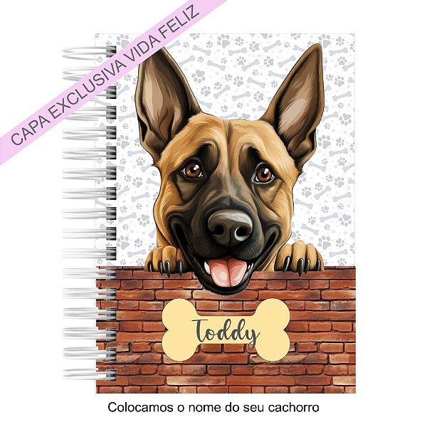 Caderneta Pet Cachorro Belgian Malinois