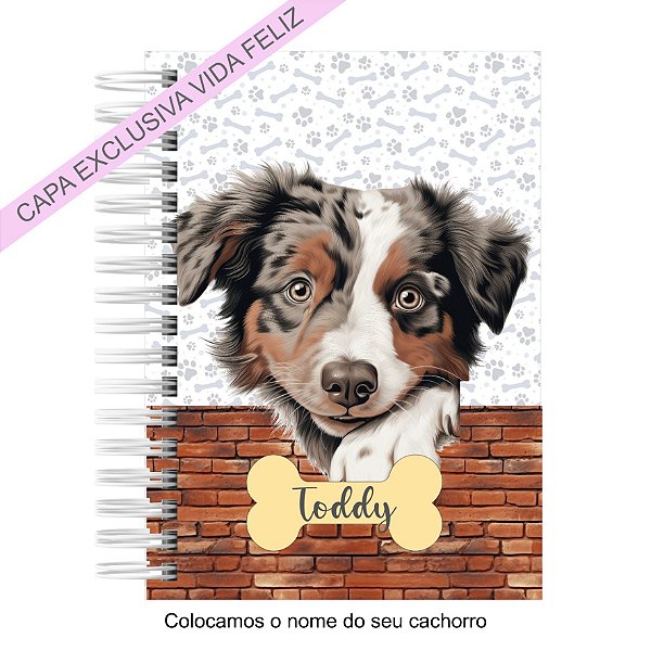 Caderneta Pet Cachorro Australian Shepherd