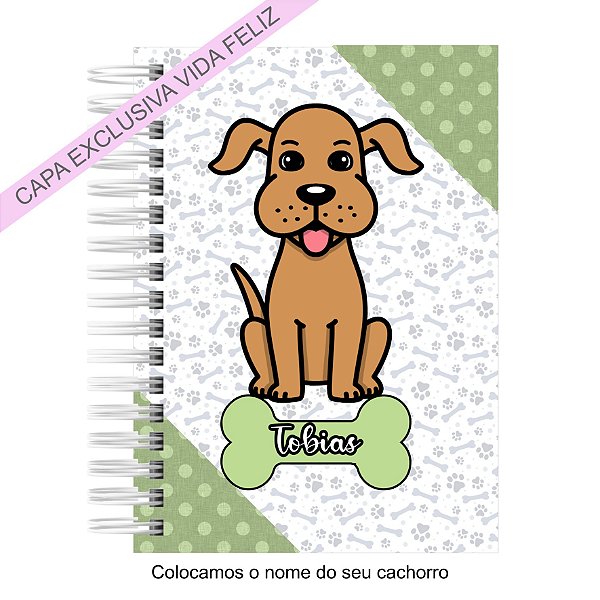 Caderneta Pet Cachorro SRD Caramelo