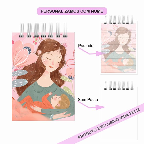 Bloquinho de Anotações Dia das Mães com Filho