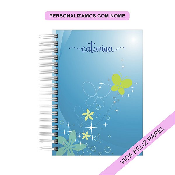 Caderno Personalizado Floral