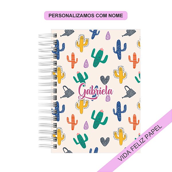 Caderno Personalizado Cacto