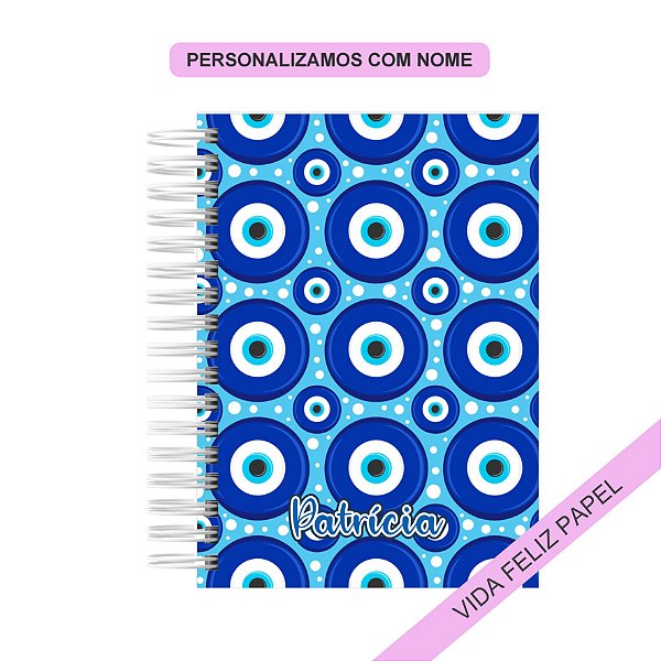 Caderno Personalizado Olho Grego