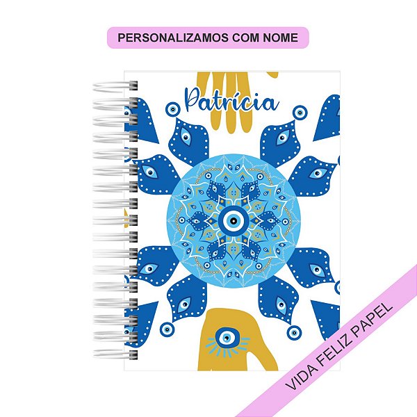 Caderno Personalizado Olho Grego