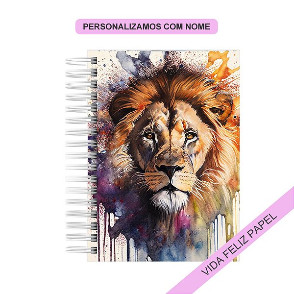 Caderno Personalizado Leão
