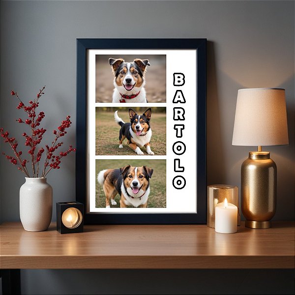 Quadro Personalizado Foto Pet Cachorro ou Gato