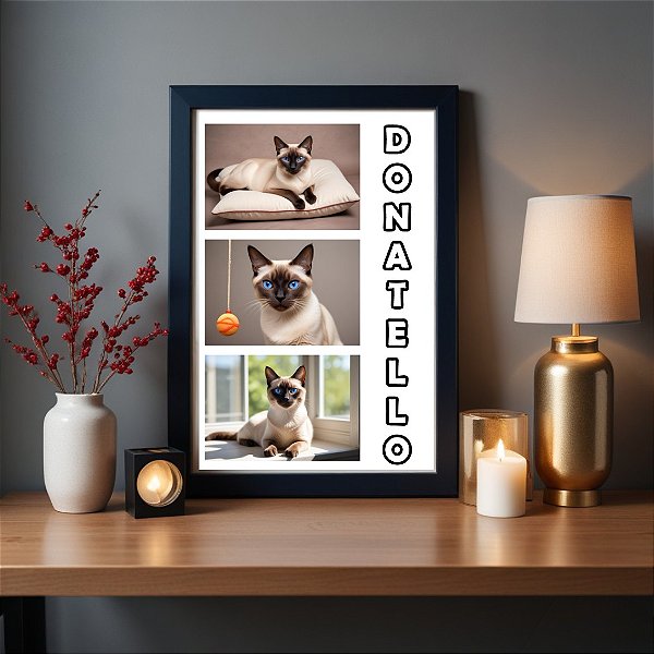 Quadro Personalizado Foto Pet Cachorro ou Gato