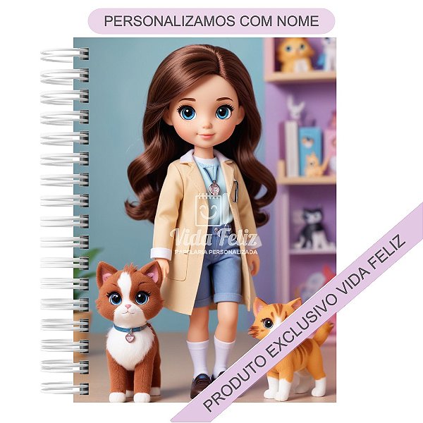 Caderno Personalizado Veterinária Personalizado