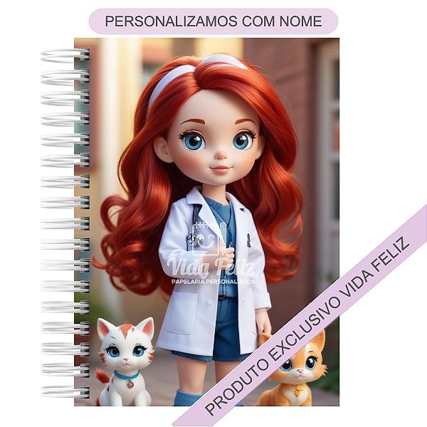 Caderno Personalizado Veterinária Personalizado