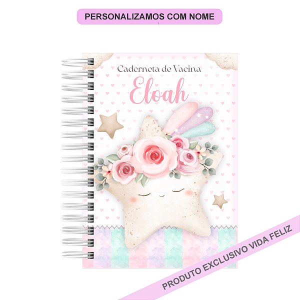 Caderneta de Saúde/Vacinação Estrela Menina