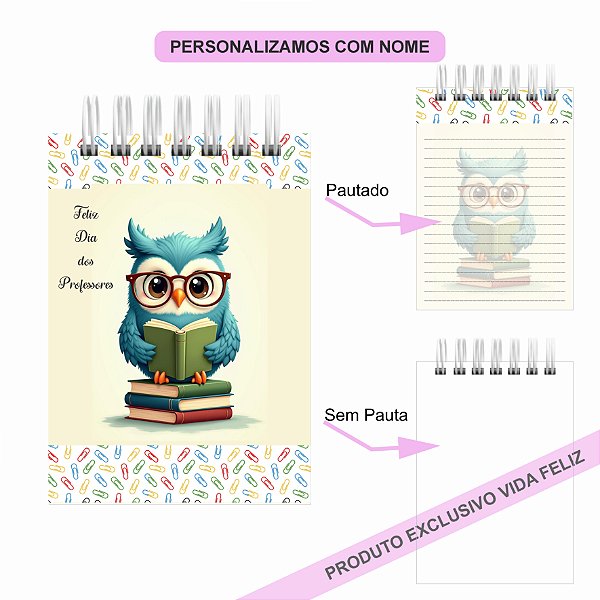 Bloquinho de Anotações Dia dos Professores