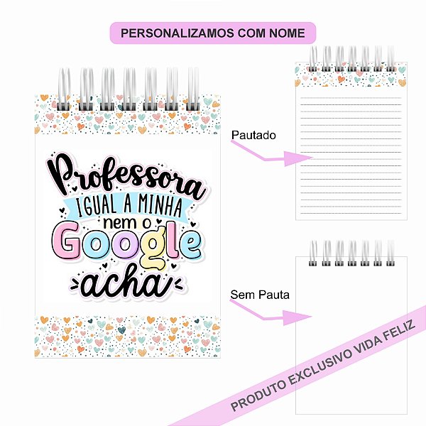 Bloquinho de Anotações Dia dos Professores