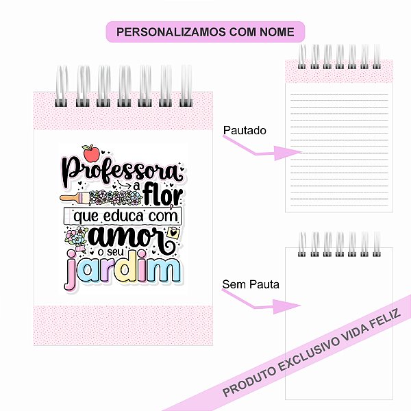 Bloquinho de Anotações Dia dos Professores