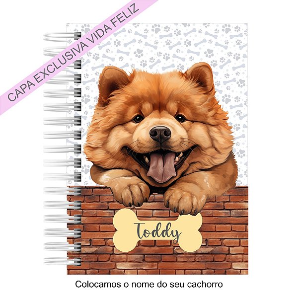 Caderneta Pet Cachorro Chow Chow