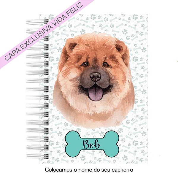 Caderneta Pet Cachorro Chow Chow