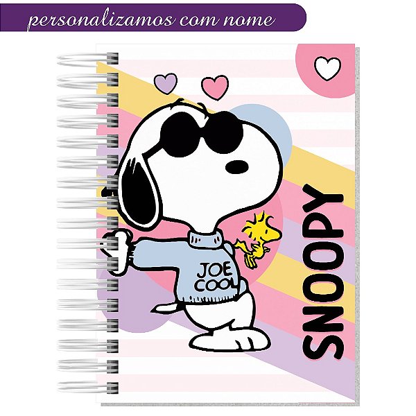 Caderno Personalizado Snoopy