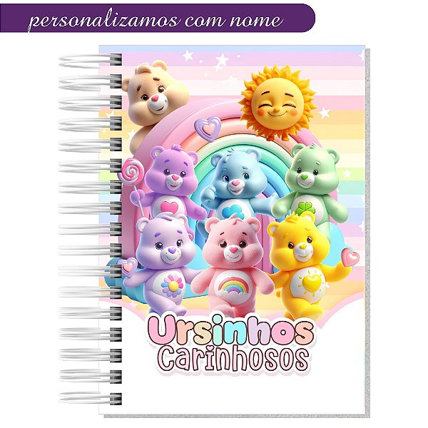 Caderno Personalizado Ursinhos Carinhosos