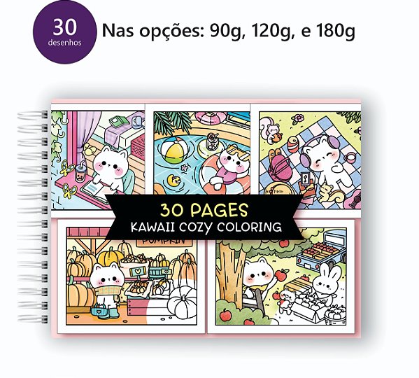 Livro para Colorir Cozy 30 desenhos