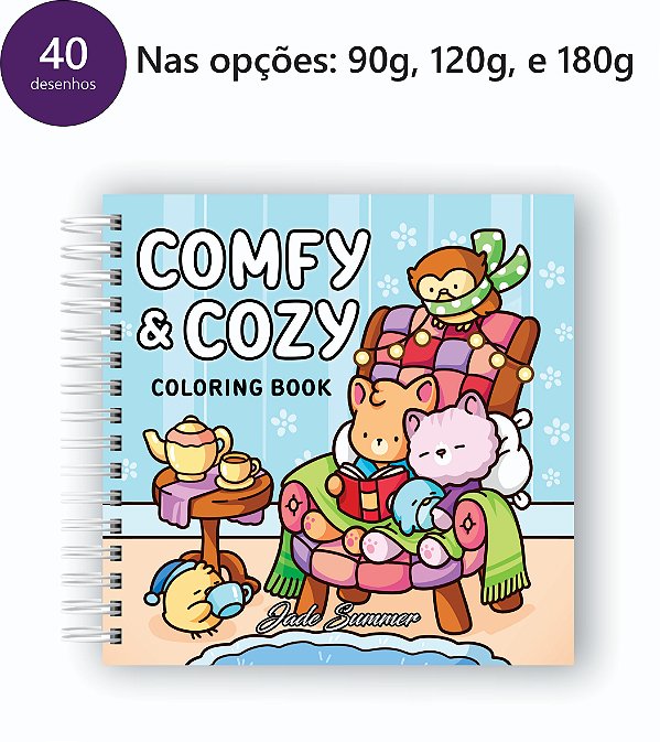Livro para Colorir Quadrado - Comidas 40 desenhos