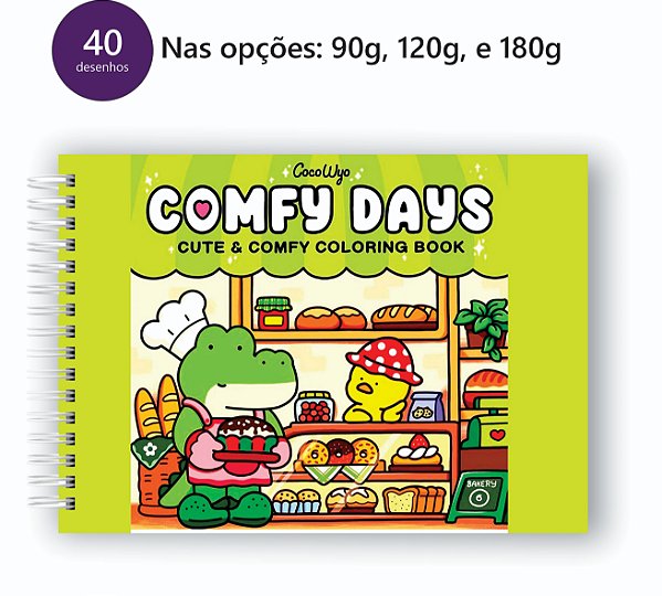 Livro para Colorir Comfy 40 desenhos