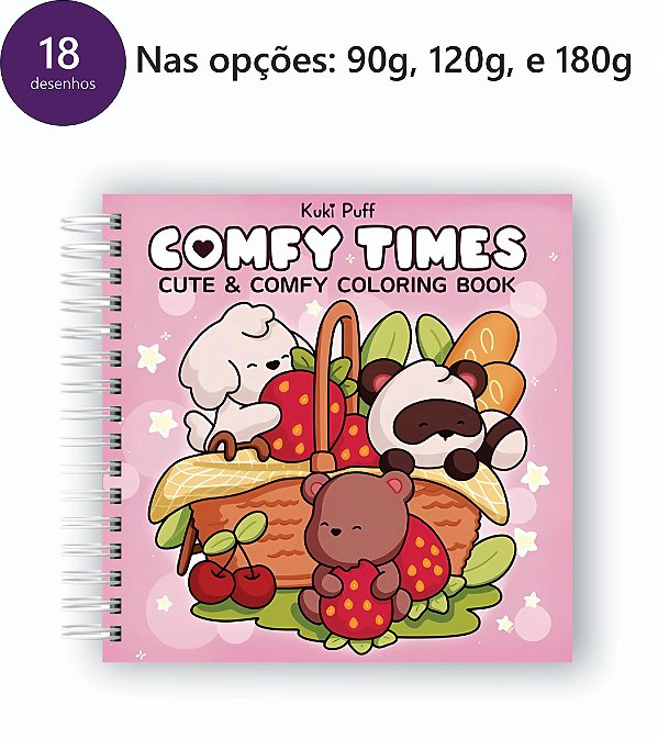 Livro para Colorir Quadrado - 18 desenhos