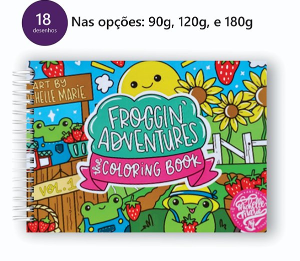 Livro para Colorir Sapinhos 18 desenhos