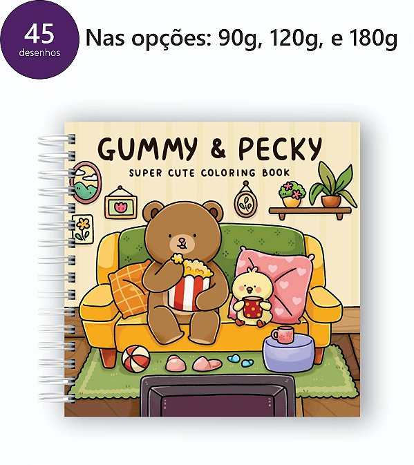 Livro para Colorir Quadrado - 45 desenhos