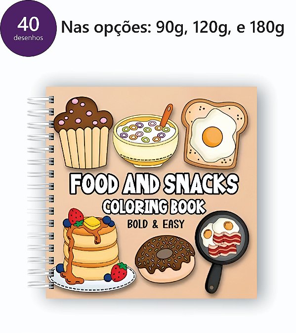 Livro para Colorir Quadrado -  40 desenhos