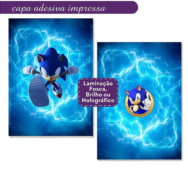 Capa Adesiva Impressa e Laminada Sonic A5