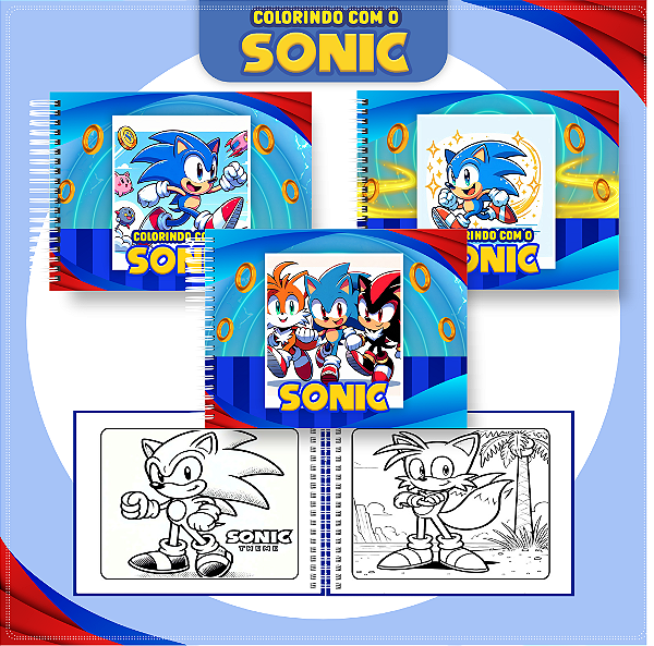 Livro de Colorir Sonic DGA