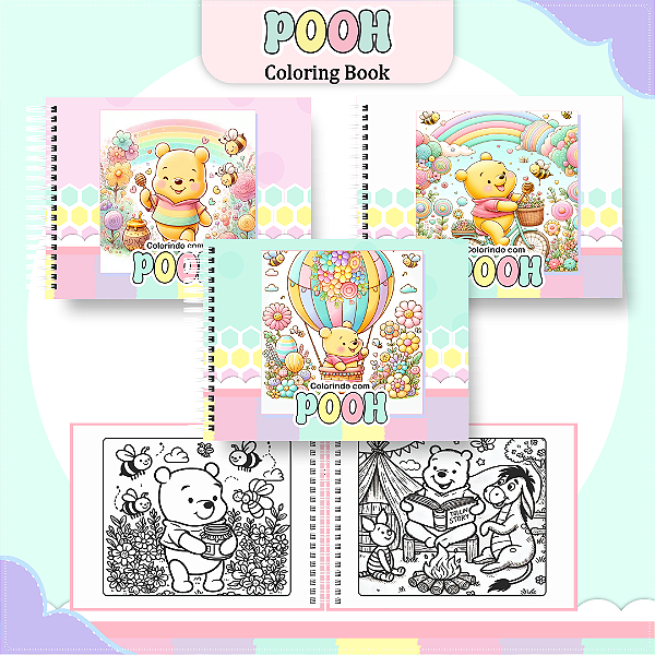 Livro de Colorir Ursinho Pooh