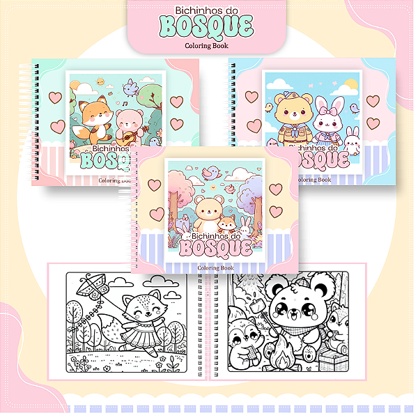 Livro de Colorir Bosque