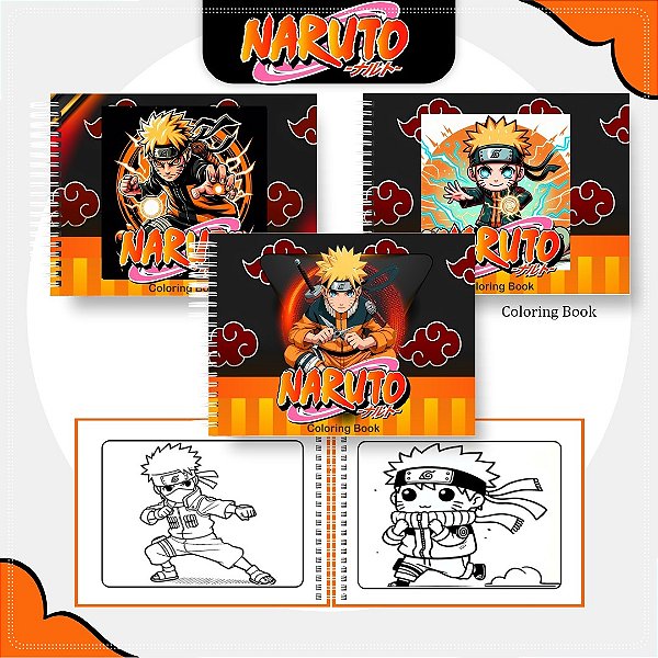 Livro de Colorir Naruto