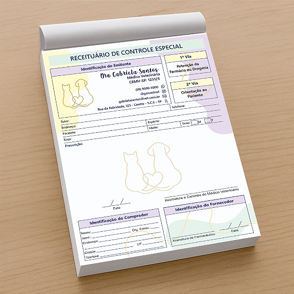 Controle Especial Veterinário | Receituário Personalizado | VET100