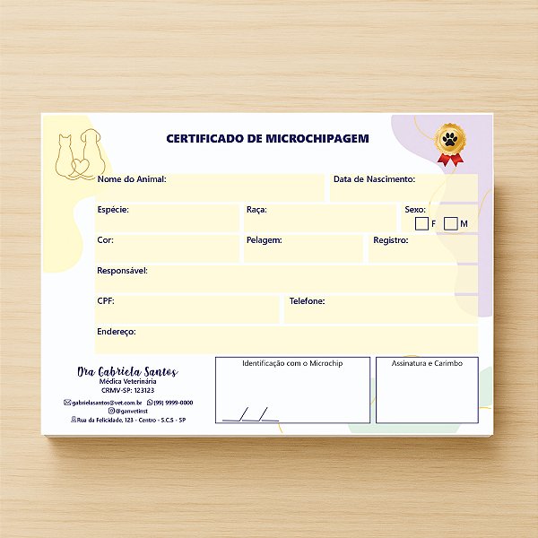Certificado de Microchipagem Veterinário | Microchip Pet | Veterinário | VET100