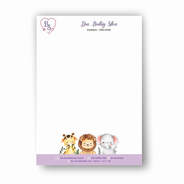 Receituário Pediatra Personalizado | MP100