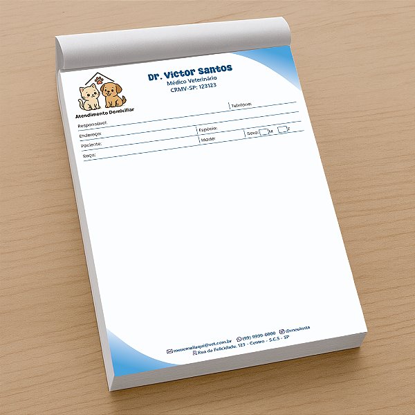 Receituário Veterinário Personalizado | VET101