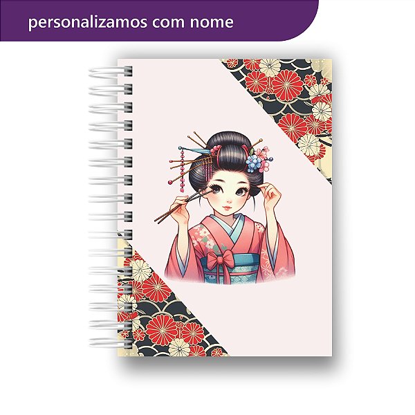 Agenda 2026 | Personalizada | Japonesa | Geisha | Com Nome