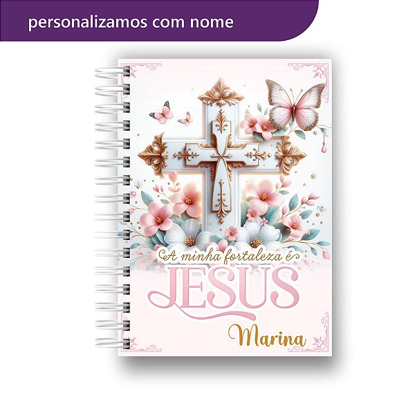 Agenda 2026 | Personalizada | Minha Fortaleza | Fé | Com Nome