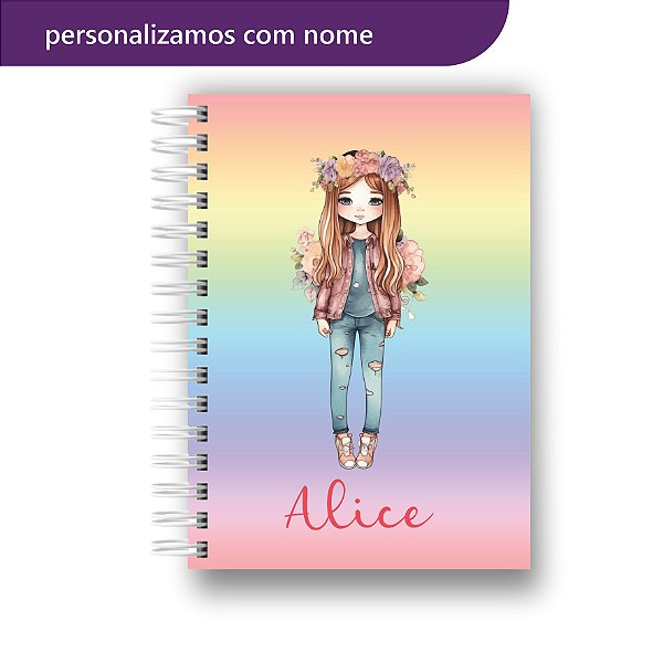 Agenda Escolar | Personalizada | Menininha | Candy | Colocamos Nome na Capa