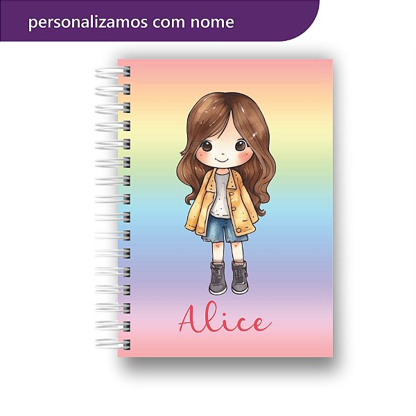 Agenda Escolar | Personalizada | Menininha | Candy | Colocamos Nome na Capa