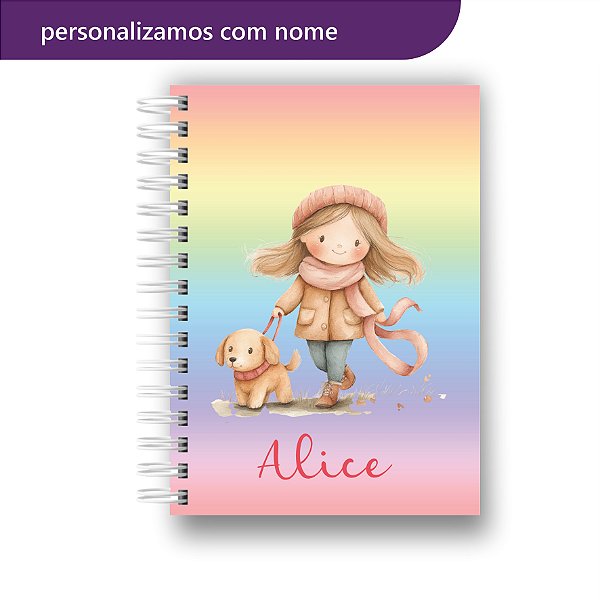 Agenda Escolar | Personalizada | Menininha | Candy | Colocamos Nome na Capa