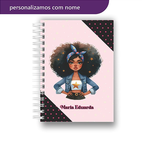 Agenda Escolar | Personalizada | Menininha | Super Star | Colocamos Nome na Capa
