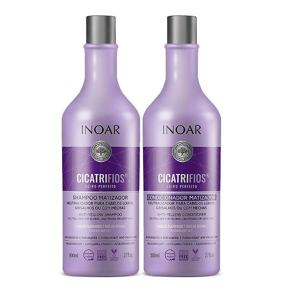 Inoar Cicatrifios Loiro Perfeito Matizador - 2x800ml