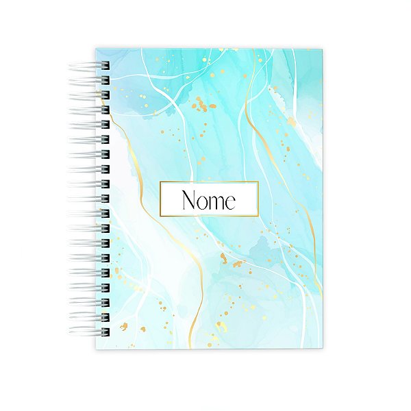 Planner Permanente : Marmorizado azul A5