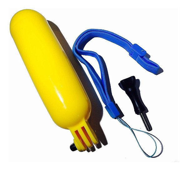 BASTÃO FLUTUANTE AMARELO PARA GOPRO - BOBBER FLOATY - LPGBF01