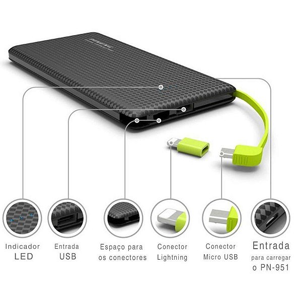 POWER BANK PINENG 10000 MAH KAIDI PN-951